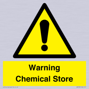 Warning Chemical Store